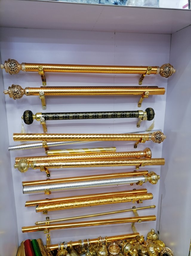 Roman rod curtain rod, single and double rod bracket, curtain track, thickened aluminum alloy hook