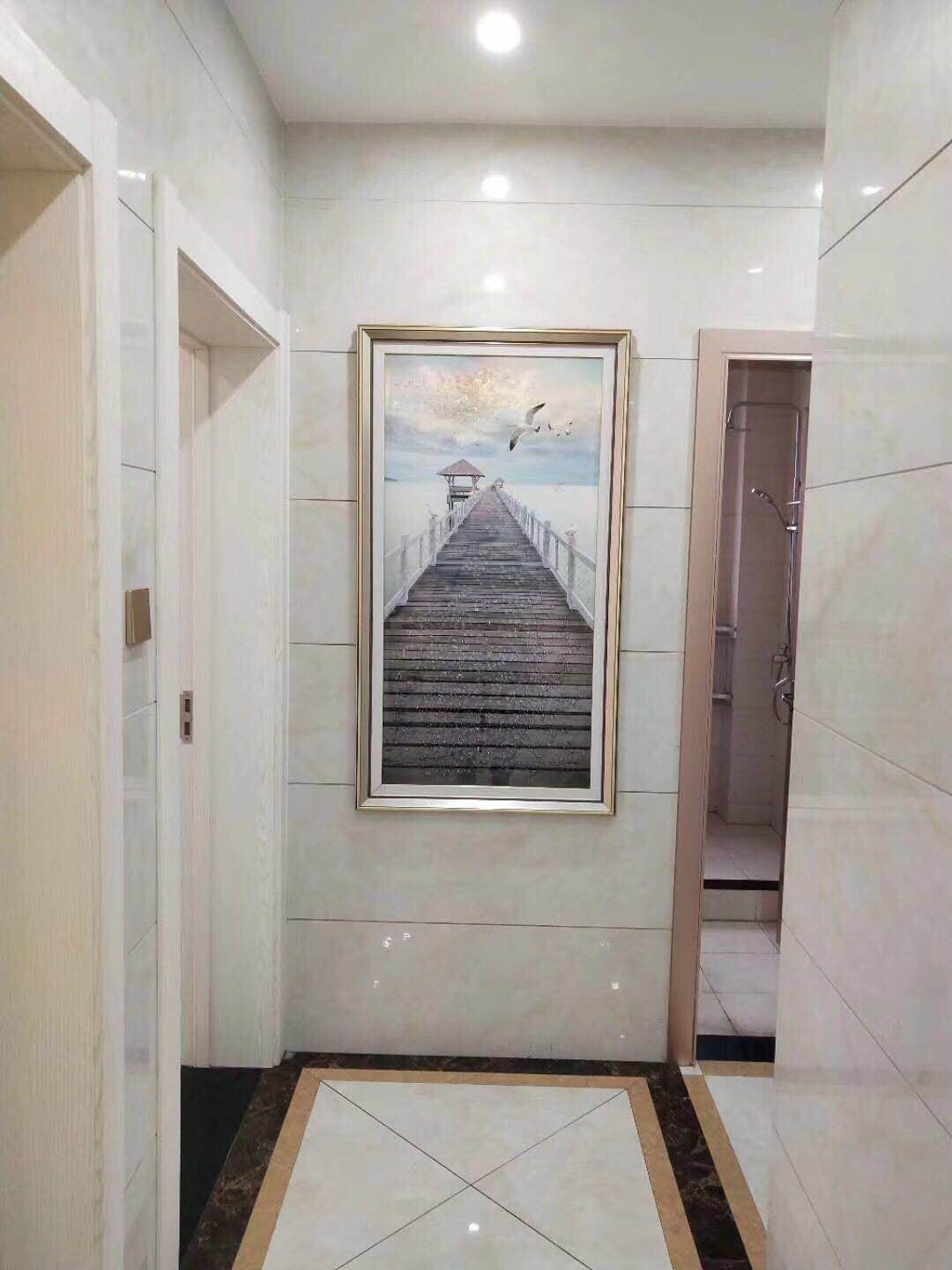 轻奢客厅餐厅挂画玄关过道装饰画大画晶瓷画