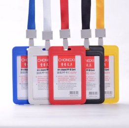 Manufacturers direct sales of plastic certificate card rope chest card exhibition enterprise employees and students candy color certificate card custom thumbnail