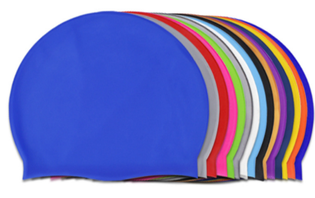Customizable swimming caps in stock for wholesale. Adult universal solid-color silicone swimming caps, waterproof and comfortable swimming caps