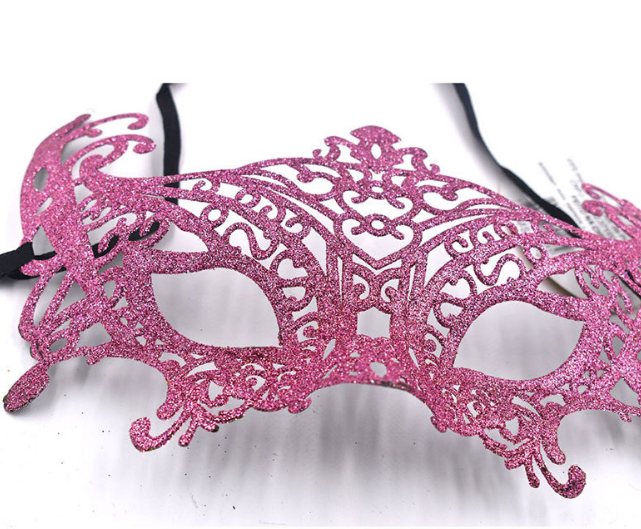 万圣节半脸面具定制创意炫酷公主舞会面具塑料电镀威尼斯面具批发产品图