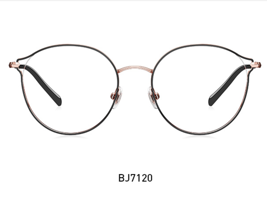 Genuine BOLON optical glasses, anti-blue light metal frames, high-end myopia glasses frame BJ7120 details Picture