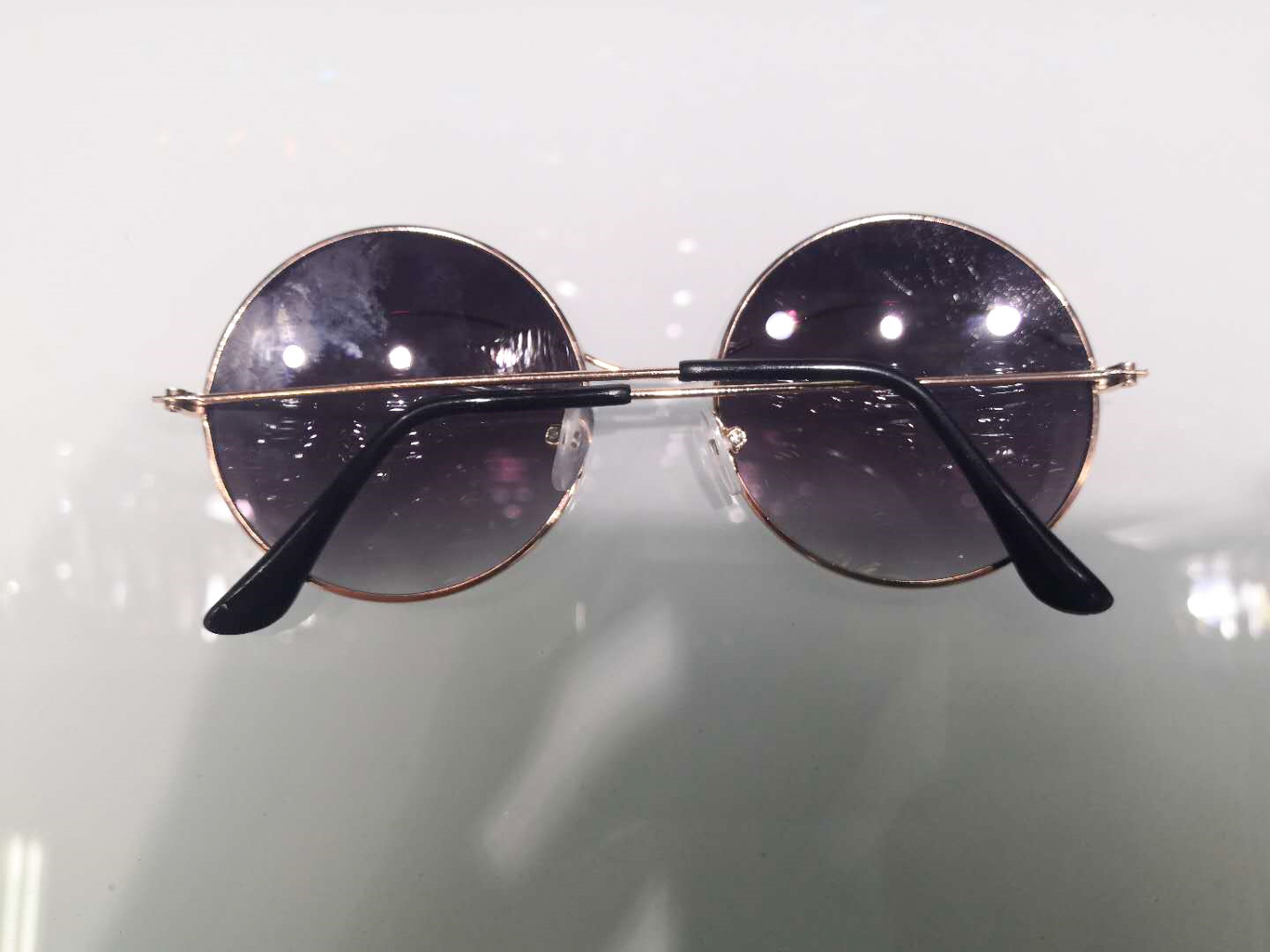 New fashionable large-framed sunglasses, round-framed charming purple sunglasses, polarized glasses, Korean version, trendy and trendy, high-end 16 details Picture