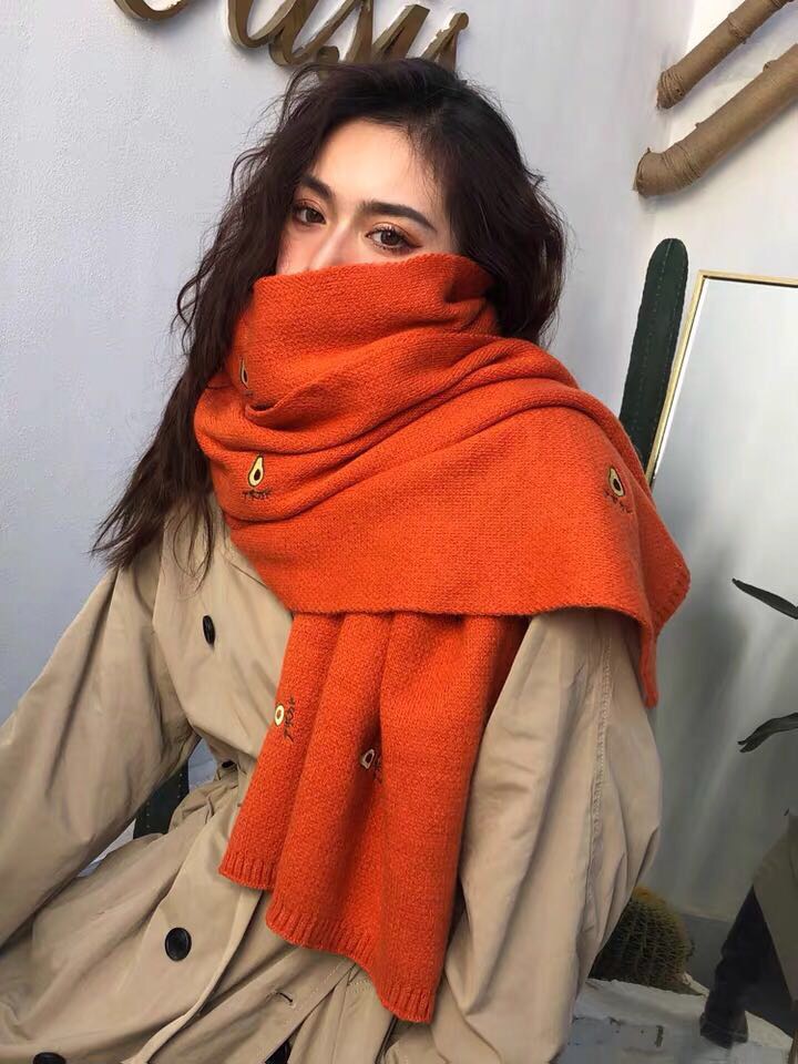 Scarf Women Warm Neck South Korea Hundred Long Woolen Neck Set Specification drawing