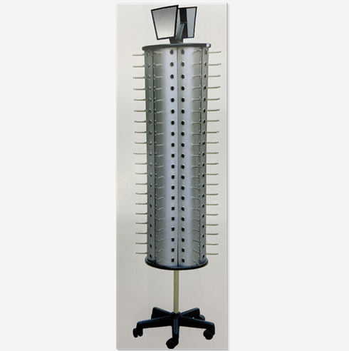 120 pairs of cylindrical alloy plastic glasses display stand, goods rack, glasses placement rack L007