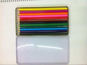 12 Iron Box Colored Pencils Specification drawing