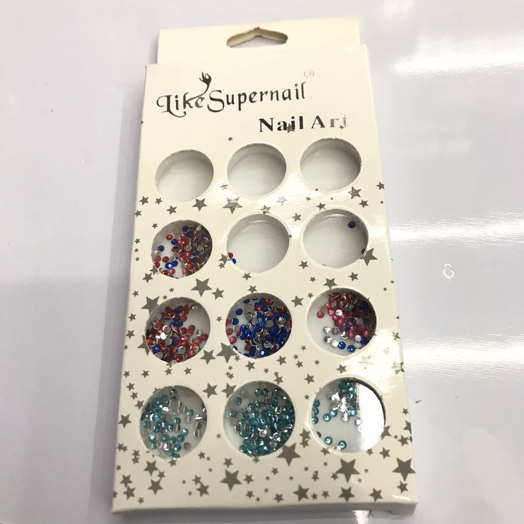 Round Color Diamond Delicate Magic Jewelry Nail Jewelry Alloy Jewelry