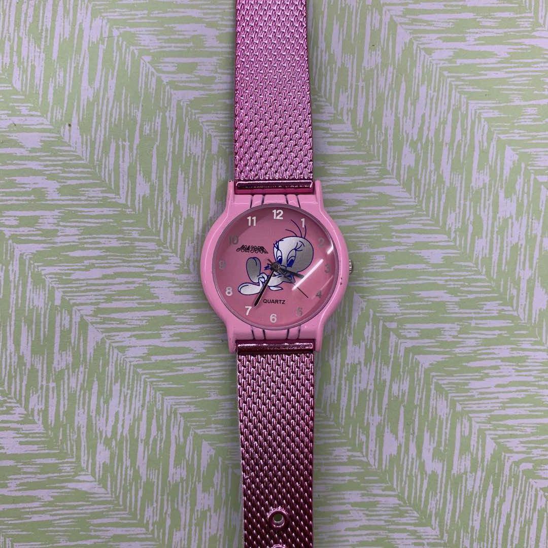 可爱卡通磁铁扣网带防水女士手表