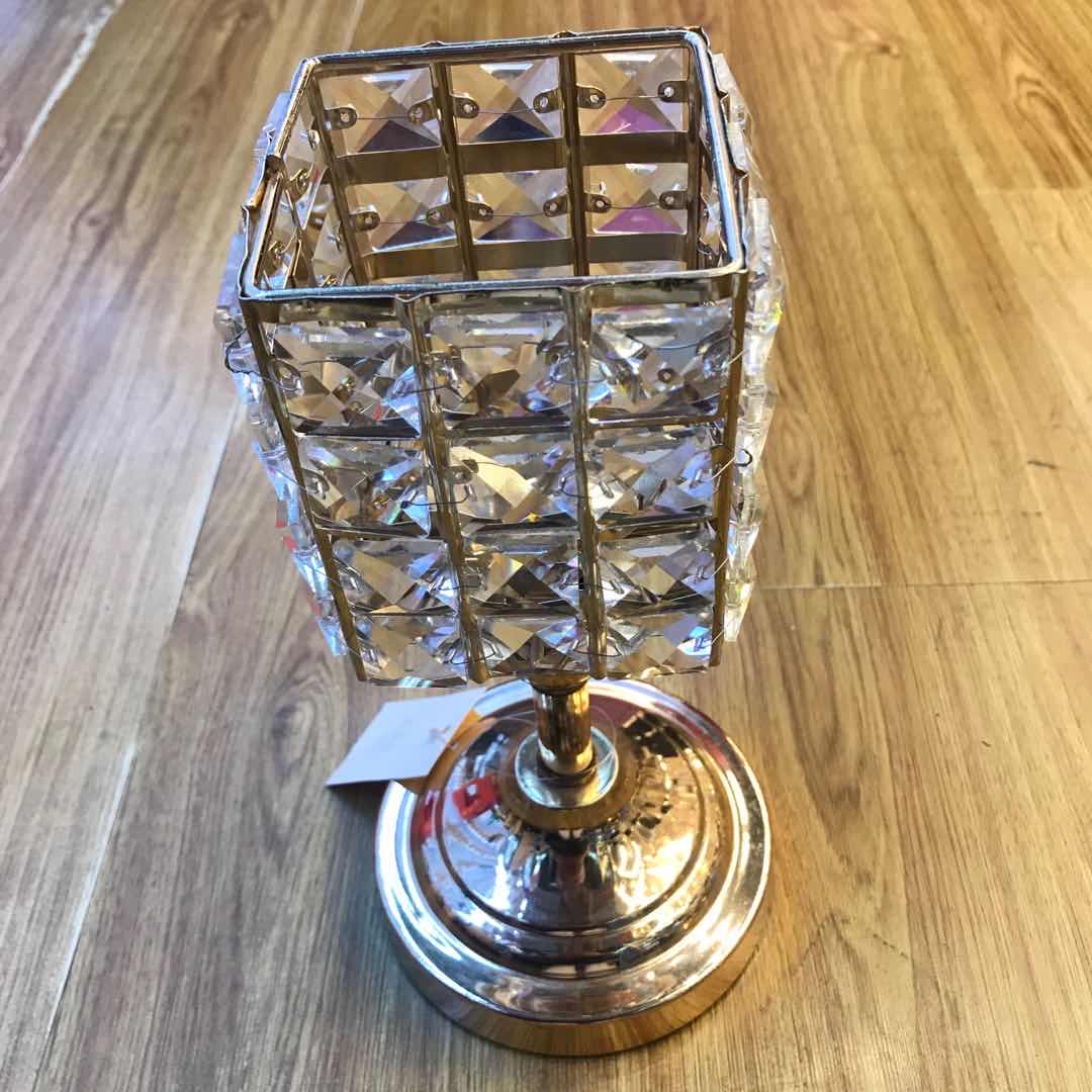Manufacturers direct light luxury glass gold wrought iron crystal candlestick thumbnail