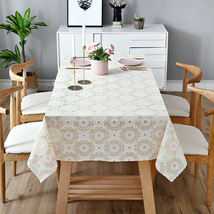 中式客厅台布pvc餐桌布茶几布艺桌布防水防油防烫免洗长方形桌垫