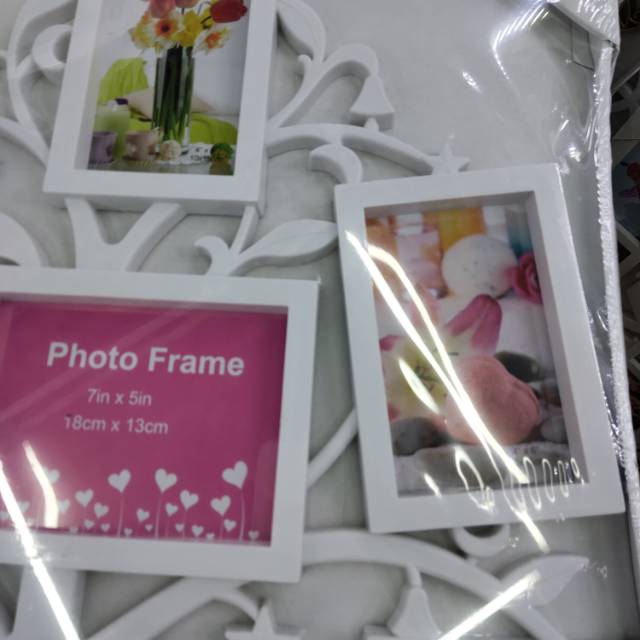 白色树状相框组合，创意相框，极简风格产品图