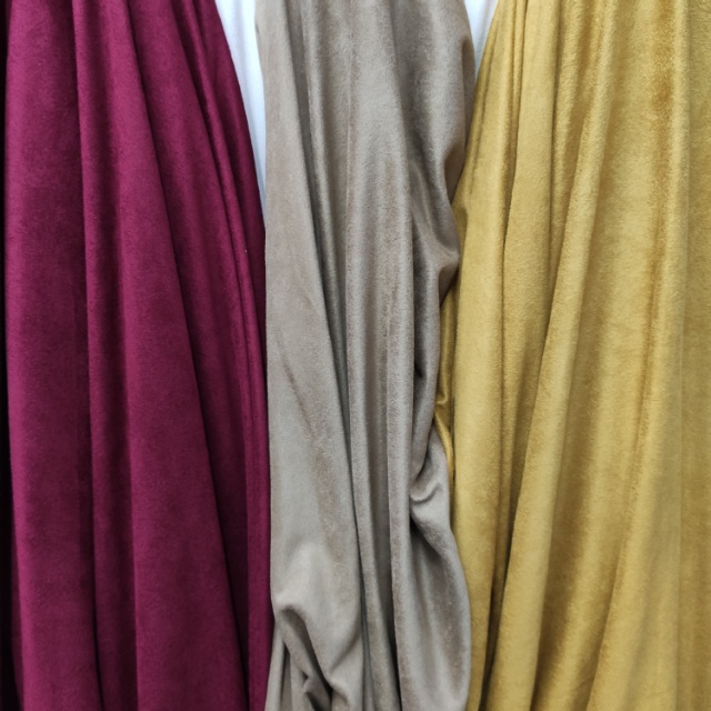 弹力麂皮绒服装装饰布多色可选价格面议