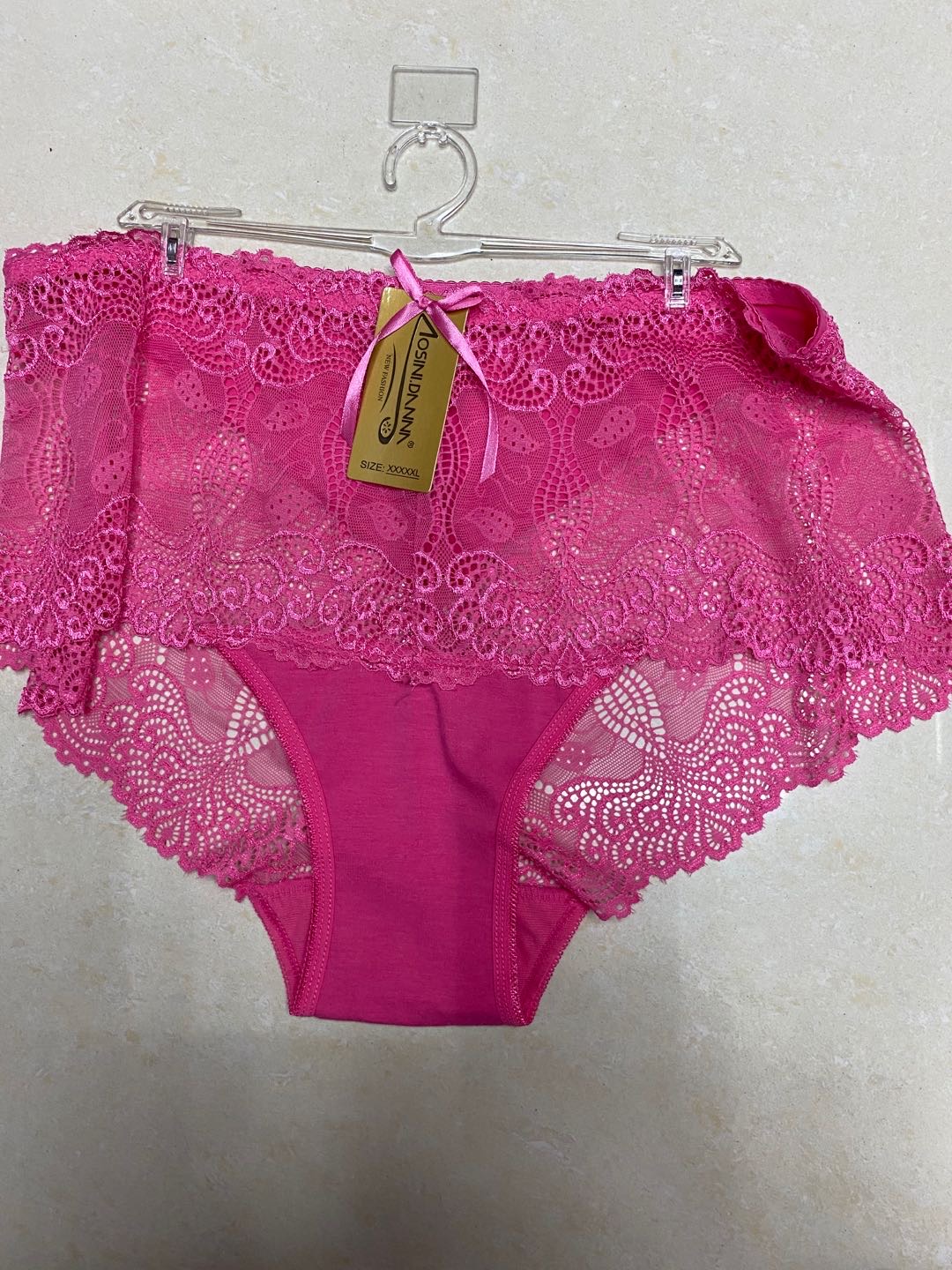 New Lightweight Low-Rise Lace Girls Safety Underwear Bougainia Red