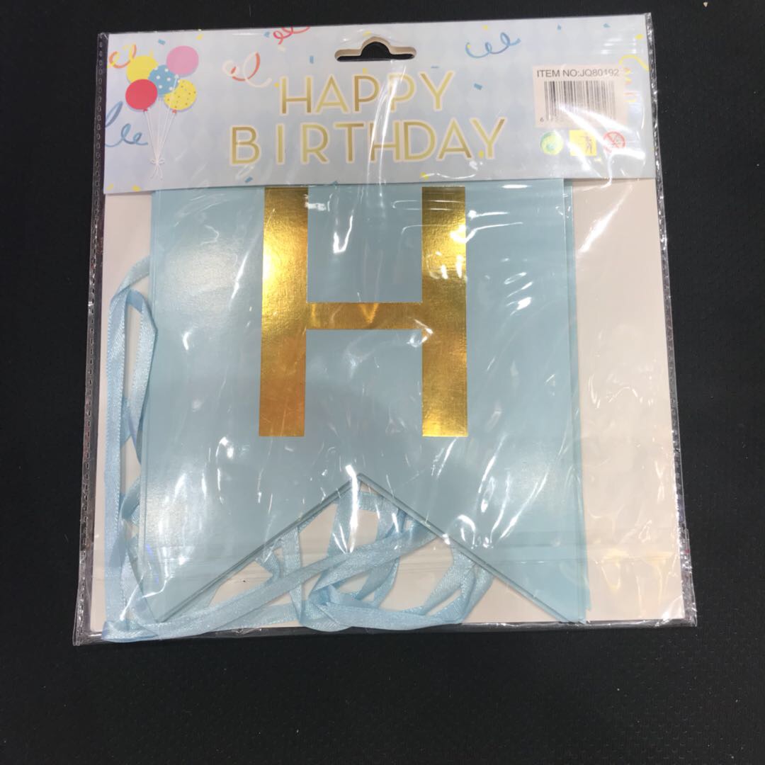 The birthday party decorations are cute in blue, lightweight and portable, with simple decorations details Picture