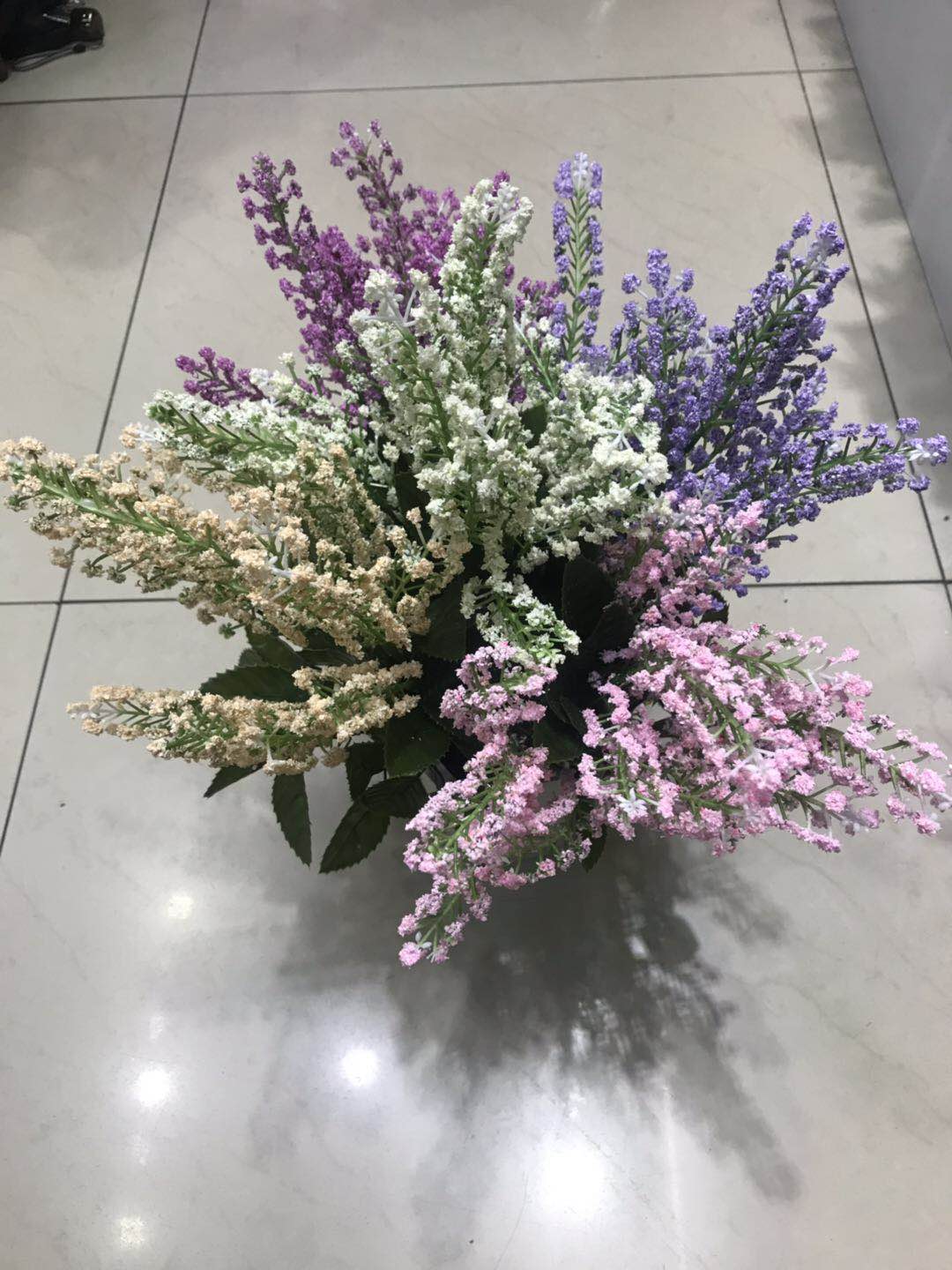 Yiwu Lili flower line simulation plant 5 auspicious grass foam wholesale thumbnail
