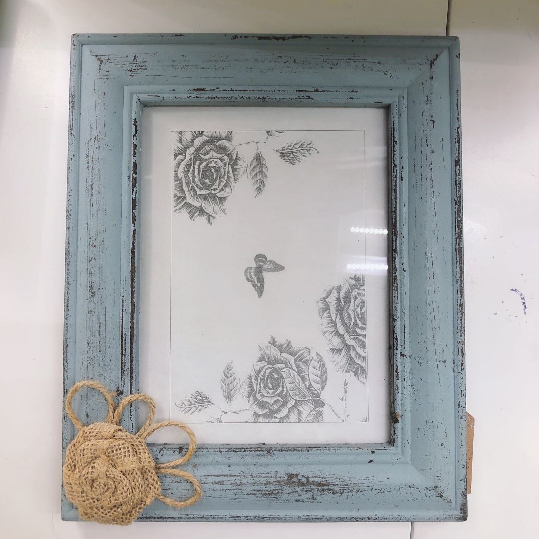 Rope paste process picture frame pendulum table simple retro wall hanging custom picture frame children adult studio photo frame thumbnail