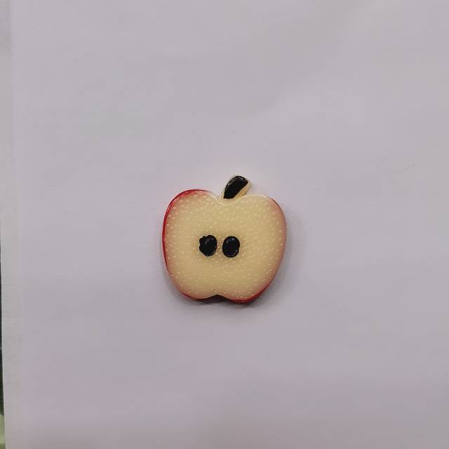 专业生产树脂配件苹果图案可用手机壳包包饰品耳环耳钉配件产品图