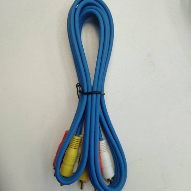 1.5米全铜三对三音视频线六头莲花线