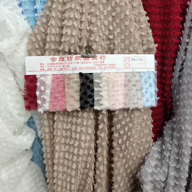 Imitación de cáñamo pequeña bola de pelo poliéster ropa accesorios tocado tela 2022 nuevo details Picture