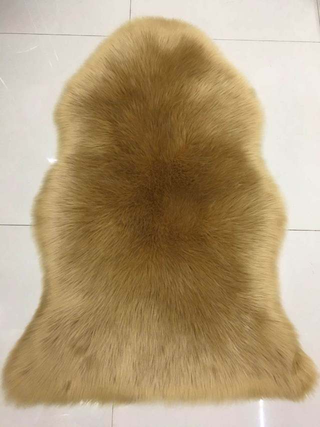 毛绒地毯地垫60X100皮形细节图