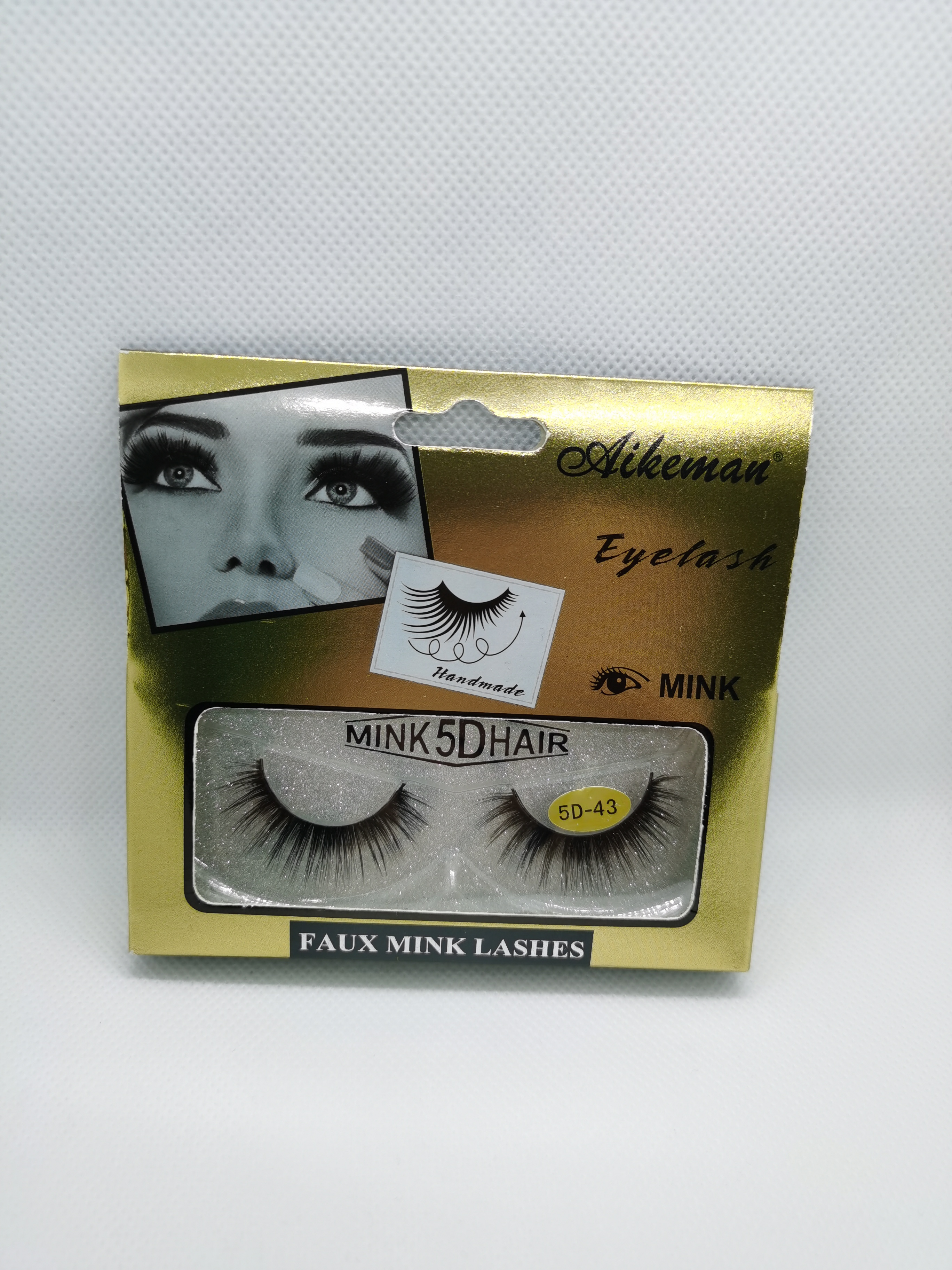 3D stereoscopic false eyelash stickers, multi-layer realistic eyelashes, natural nude makeup for women, invisible black stem, soft, comfortable and realistic Specification image