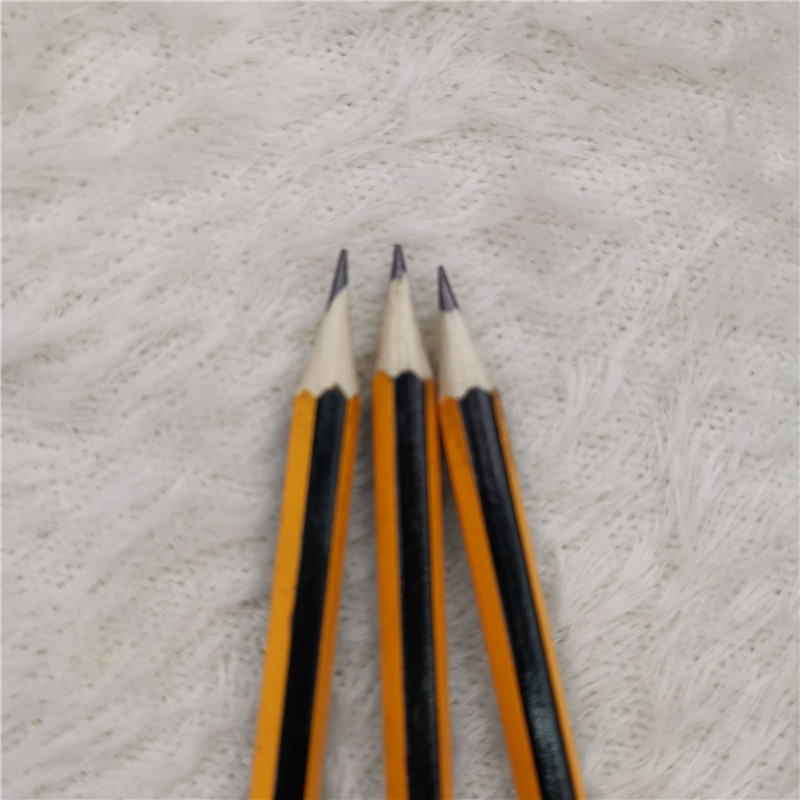 Yellow And Black Drawn Hb Pencil Water-Soluble Color Lead Rolling Curtain Set With Continuous Hexagonal Bar details Picture