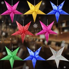 圣诞节装饰品五角星吊顶手机珠宝商铺学校幼儿园商场星星挂件