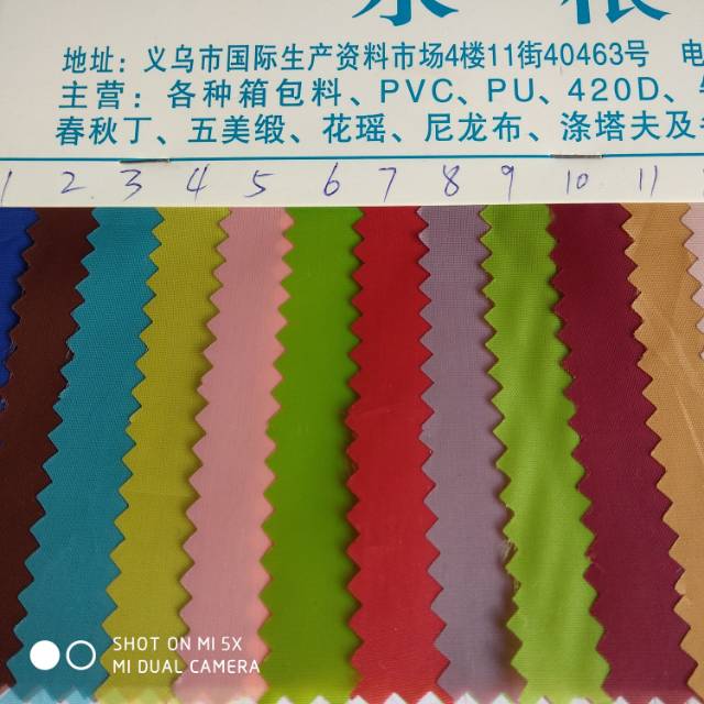 Factory direct sales with stock available. Wholesale 190T of polyester taffli fabric at the lowest price details Picture