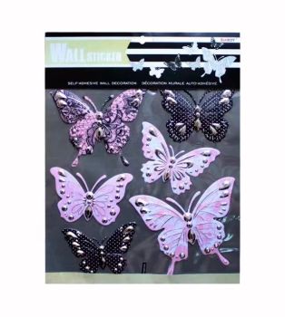 3d立体仿真蝴蝶装饰墙壁装饰贴纸详情图2