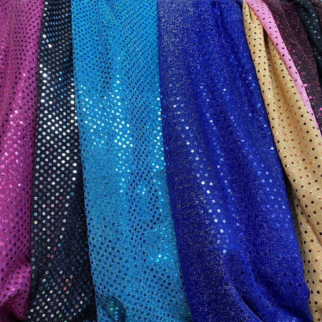 Wholesale of stage curtain, wedding background, performance and dance costume fabrics in stock /6MM large sequined and beaded fabric Specification image