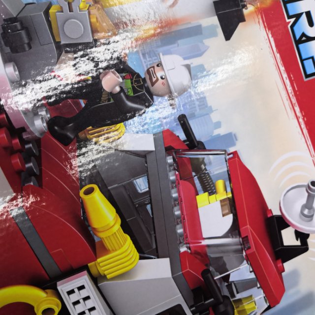Educational children's granular building block plastic toy boat Specification image