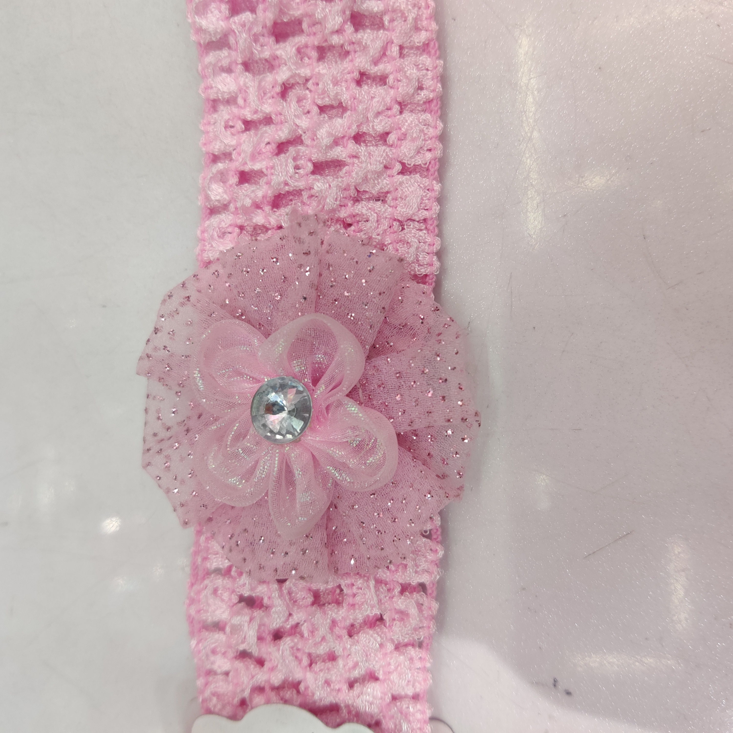 宝宝韩版发带发饰粉色婴儿bb搭配公主裙头饰发带宝宝弹力发带细节图