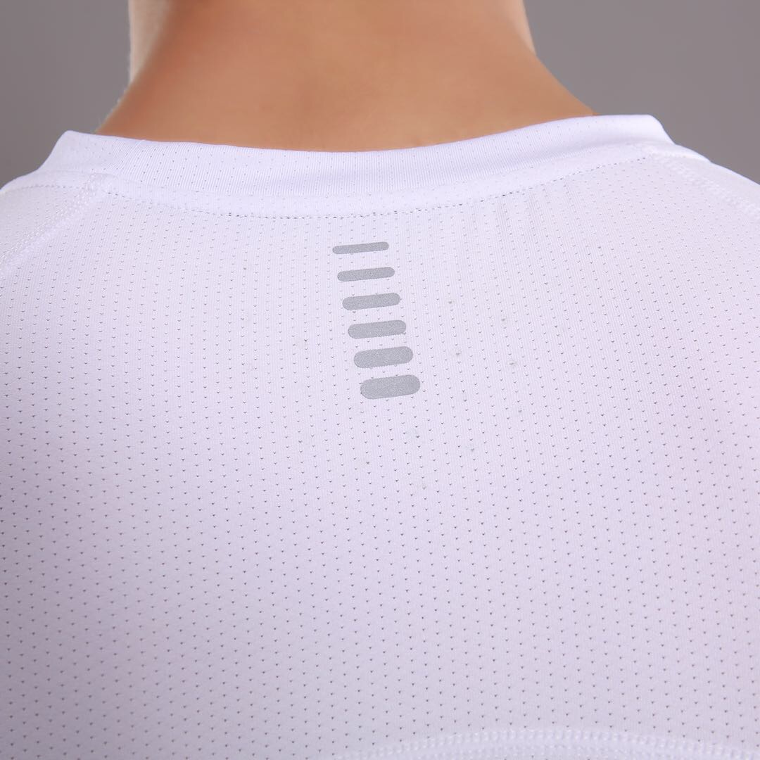 夏季新款时尚男士速干运动短袖T恤跑步训练篮球贴身透气网孔健身详情图2