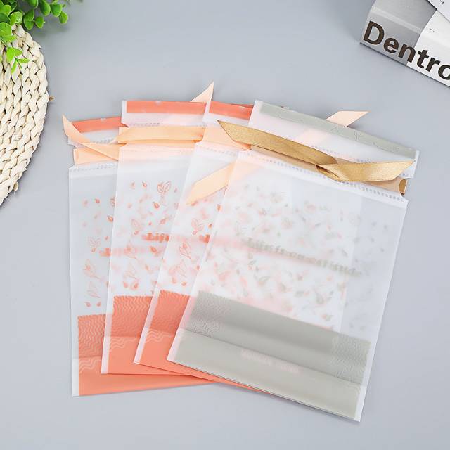 定制eva磨砂洁面巾束口袋柔巾卷抽绳包装袋棉柔巾绸带穿绳袋定做产品图