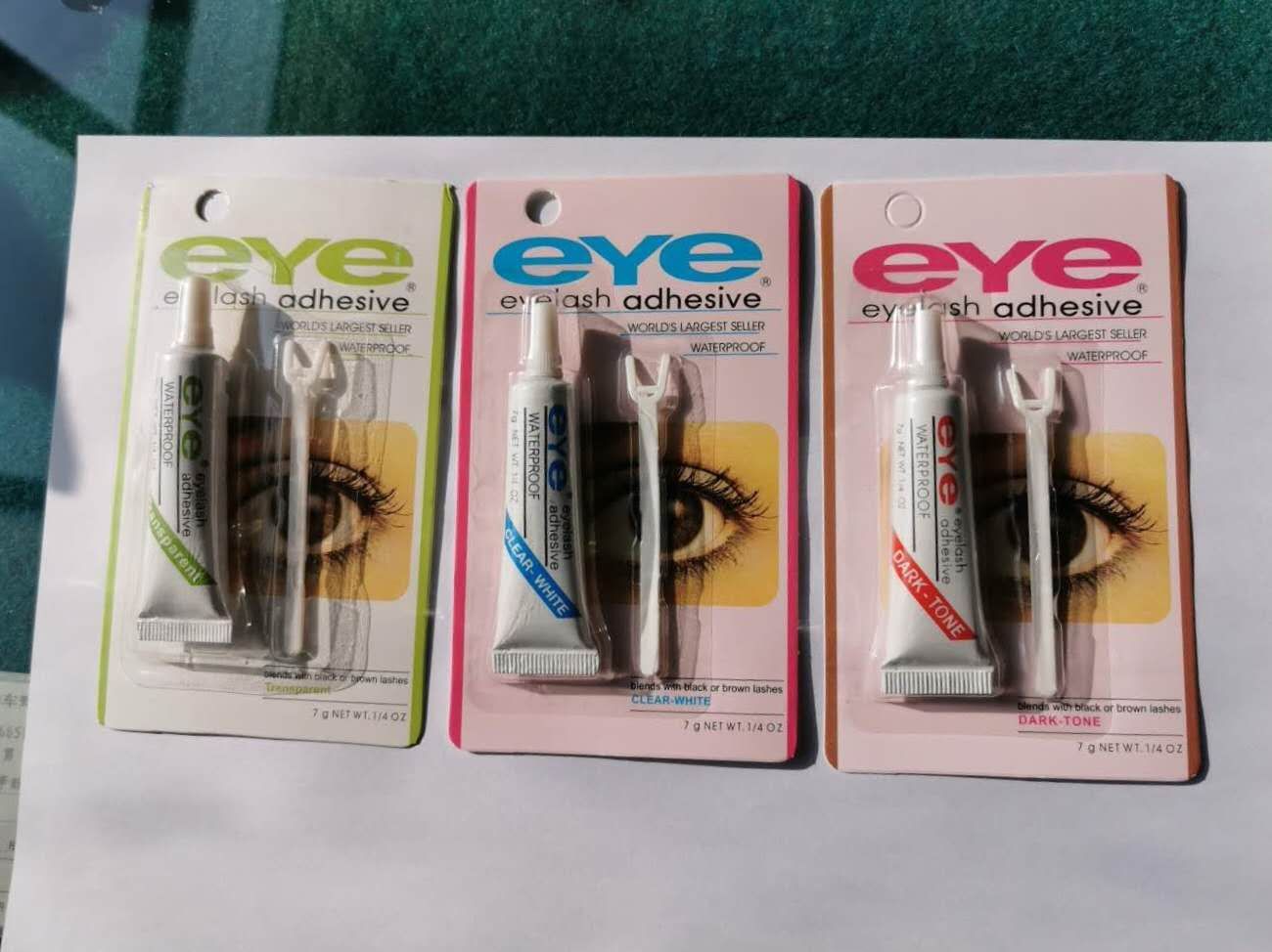 eye假睫毛胶水EYE持久不易过敏超粘白胶透明黑胶温和7g