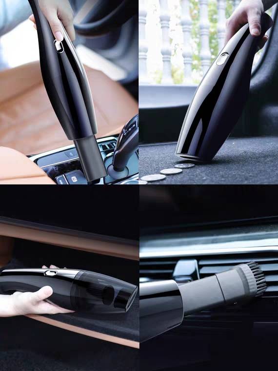 Yulite Wireless charging small home and car dual-purpose high-power mini powerful car interior vacuum cleaner details Picture