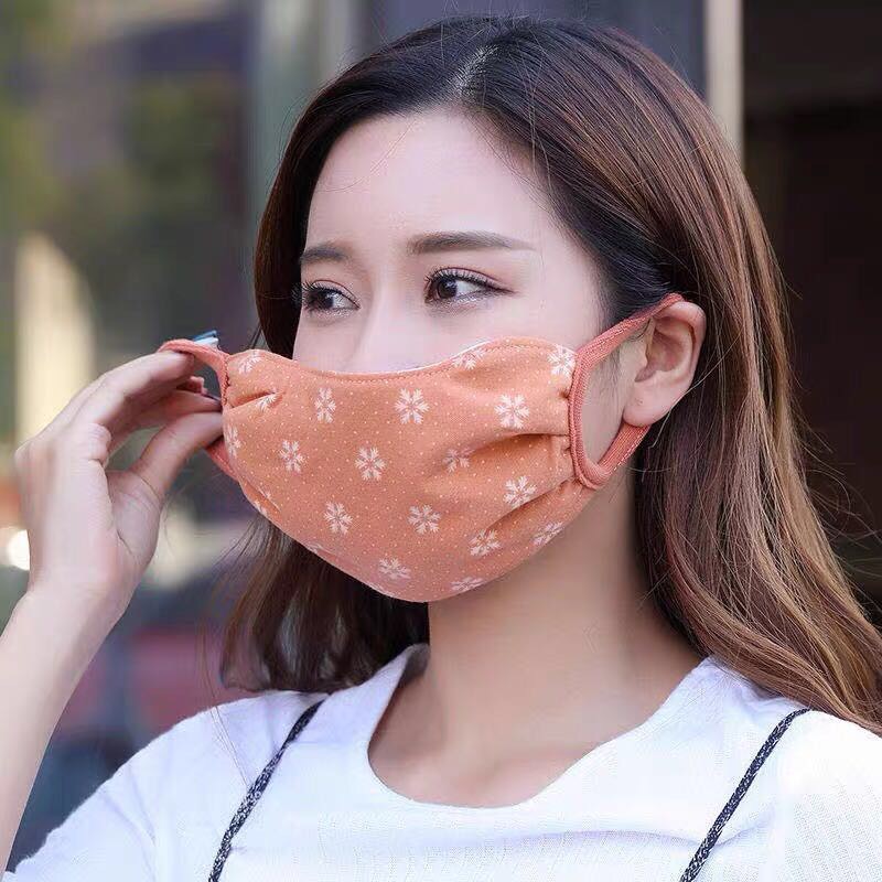 秋冬季口罩防风保暖加厚棉成人男女口罩透气可水洗防尘户外保暖