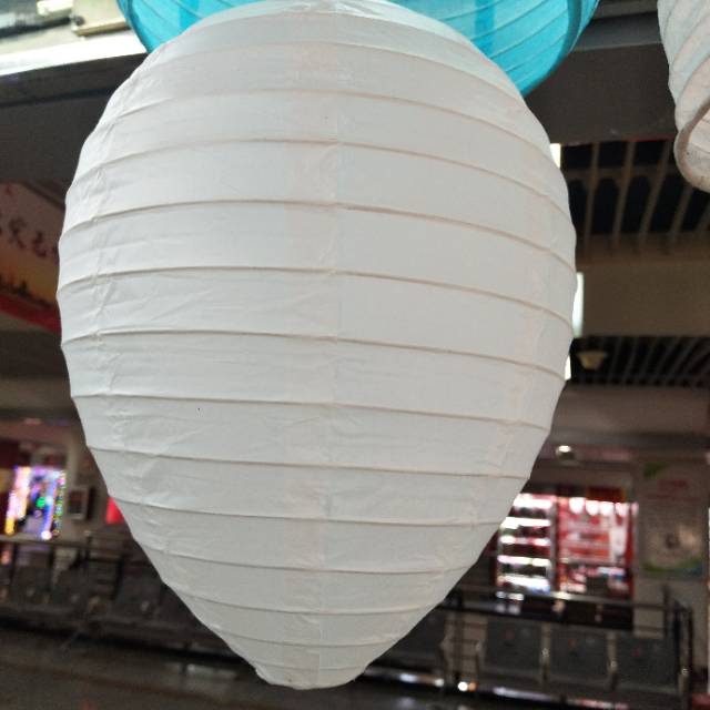 鸡蛋灯笼彩色空白纸灯笼 儿童手工手绘创意灯笼 中秋春节元宵新