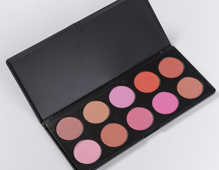 10 Color Blush Multi-Color Powder Fine Non-Removal Professional Makeup 10 Color Blush Contouring Powder details Picture