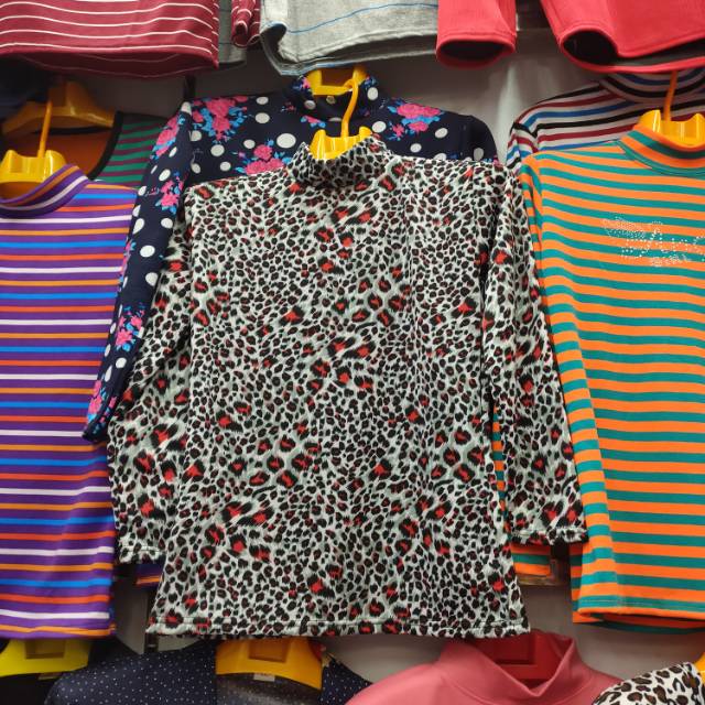 秋冬季中老年女士豹纹印花加绒保暖内衣弹力薄绒秋松大码半袖上衣纯棉潮流男装体恤衣女装批发