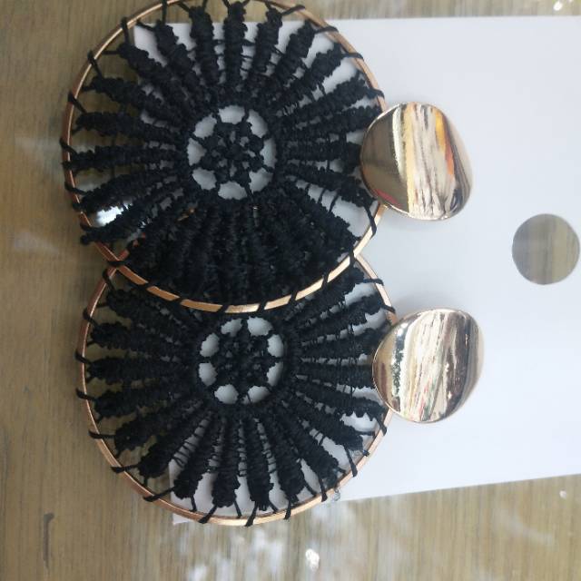 藤编圆形耳坠手工耳环气质时尚演出舞会装饰品网红主播耳环耳坠长款耳钉度假女