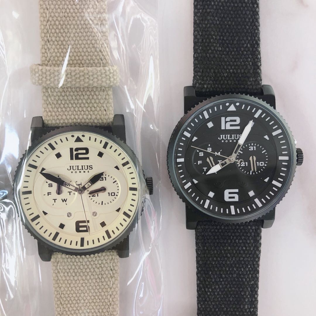 Yiwu's high-quality fabric strap sports trendy items, couple's leather strap watches, male student Korean version genuine business men's watches details Picture