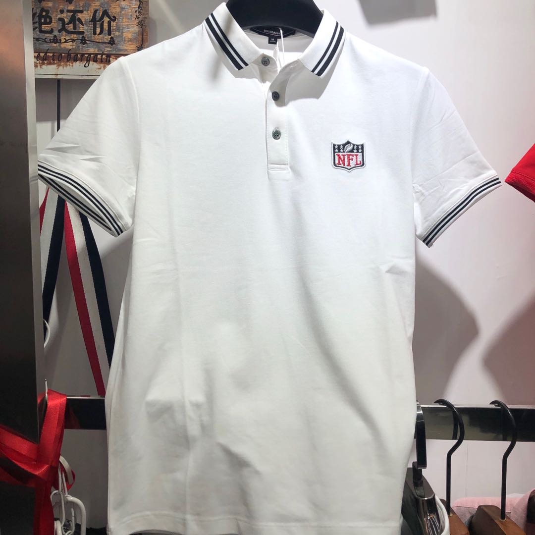 Men's lapel short sleeve casual POLO shirt embroidery fashion youth street style simple Hong Kong slim thumbnail