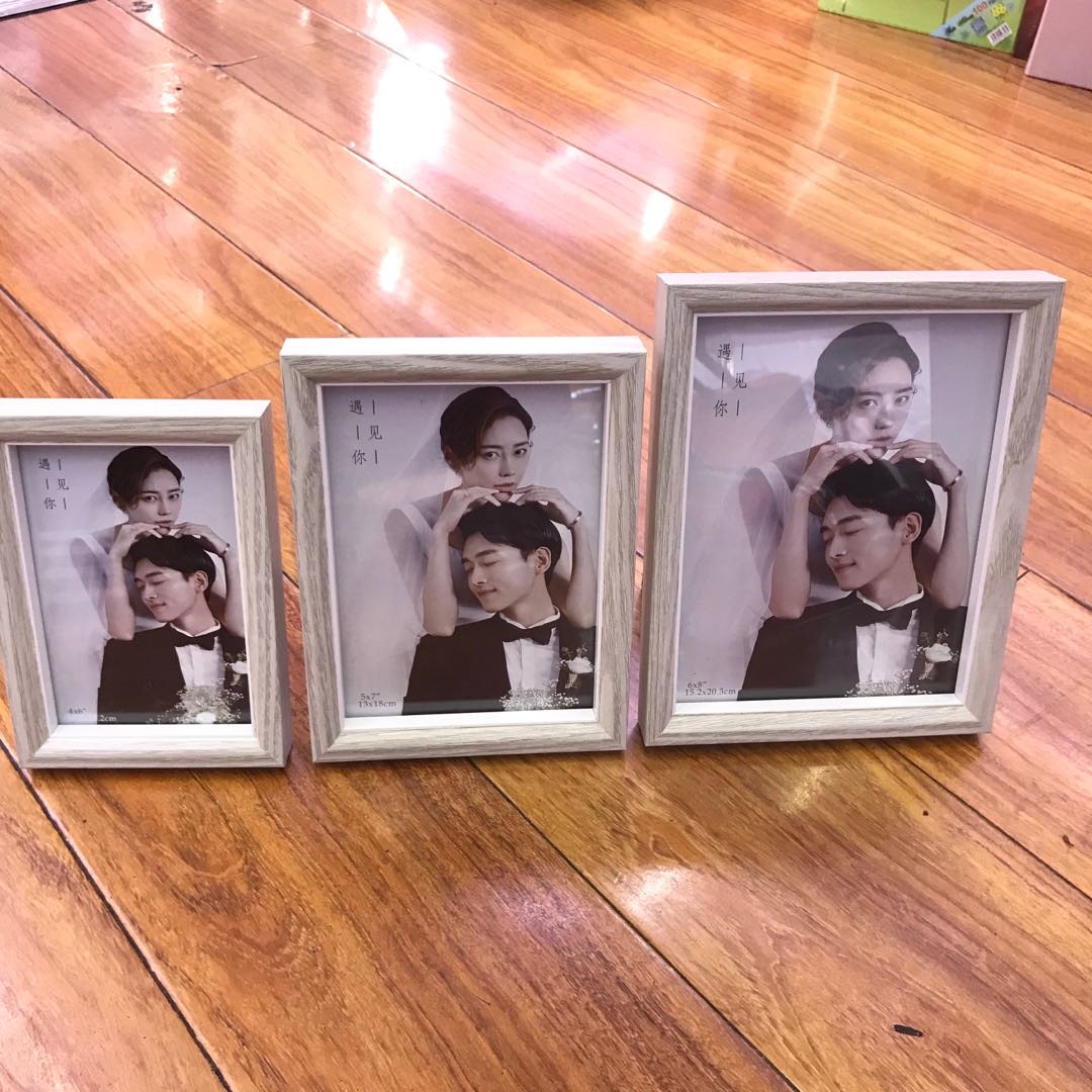 欧式挂墙相框摆台7寸6 8 寸创意画框外框架摆件定制加洗照片