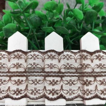 Direct sales from the manufacturer of non-elastic multi-color lace trim, with stock available for immediate supply