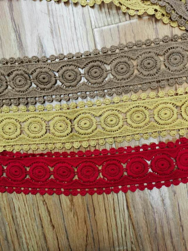 High-end water-soluble embroidery skirt lace clothing accessories from Guangdong, gauze skirt lace