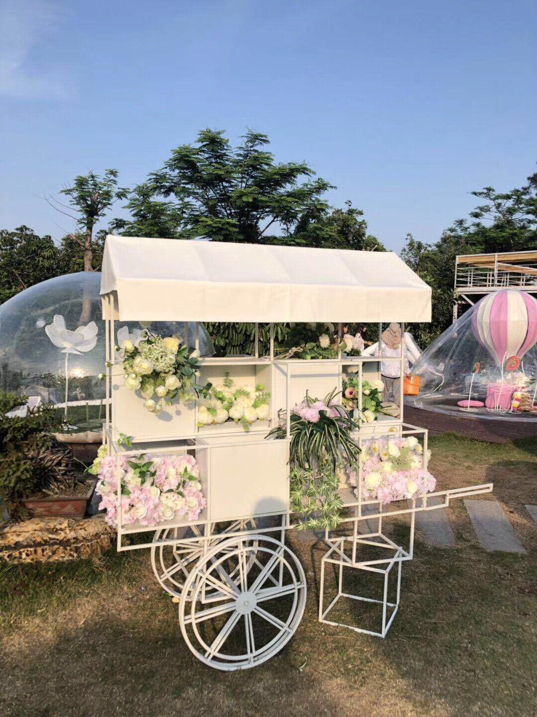 新品铁艺二轮花车婚礼布置甜品台宝宝宴装饰美陈展示花车