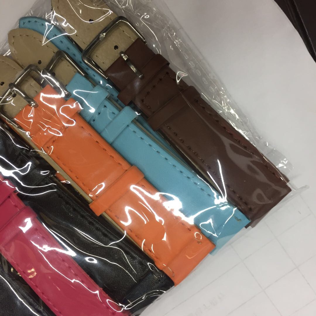 High-end genuine leather watches made of calfskin for both men and women, with widths of 8, 10, 13, 14, 16 and 20MM (millimeters), available in a variety of colors. Factory direct sales details Picture