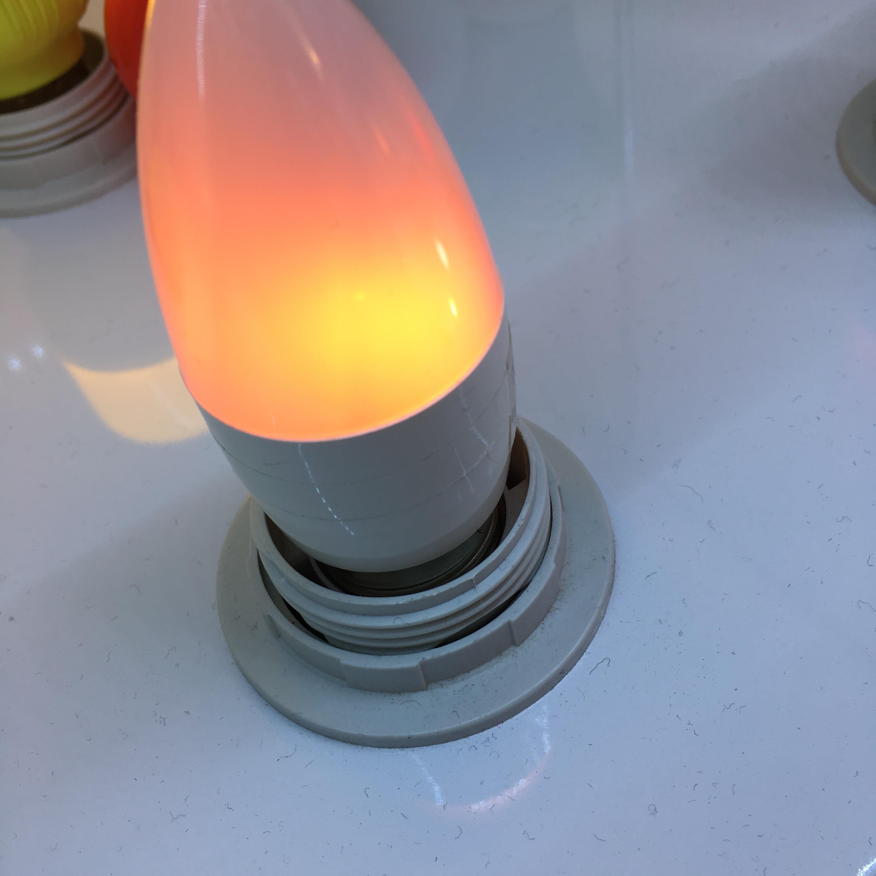 Christmas Atmosphere Simulation Fake Torch Flame Led Flame Light Mini Pointed Bulb details Picture