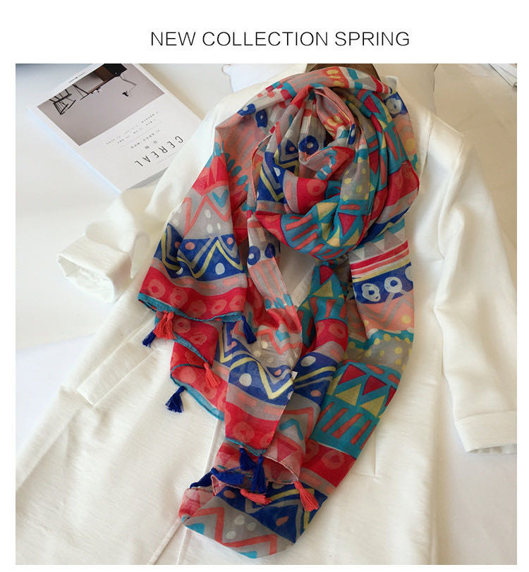 Fashion Casual Trend All Scarf Famous Family Style Shawl Dual Use